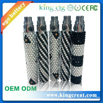 Kingcig e cig battery wholesale high quality ego battery with diamond